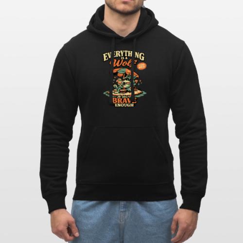 Everything Is A Wolf – Retro Chill - Stanley/Stella Drummer Unisex Organic Hoodie