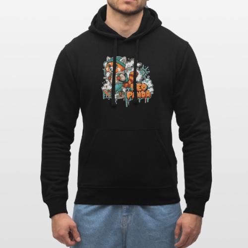 Red Panda Street Graffiti Vibes - Stanley/Stella Drummer Unisex Organic Hoodie