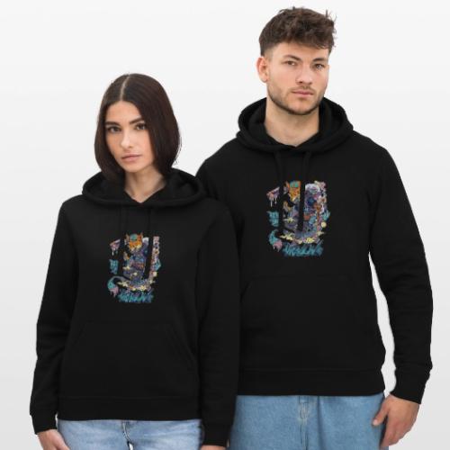 Kitsune Street Rebel - Stanley/Stella Drummer Unisex Organic Hoodie