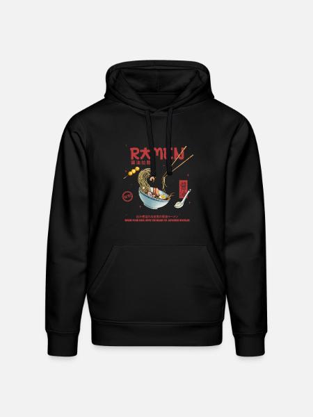 Ramen - Stanley/Stella Drummer Unisex Organic Hoodie - black