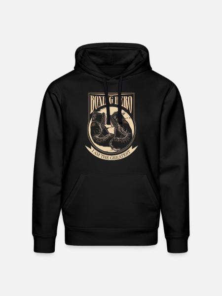 Boxing Hero - i am the greatest - Stanley/Stella Drummer Unisex Organic Hoodie - black