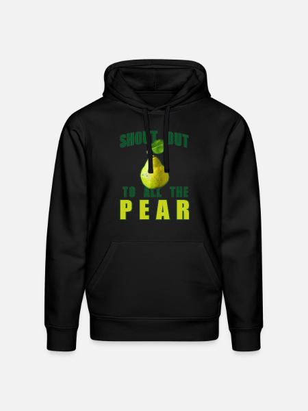Shout Out To All The Pear - Stanley/Stella Drummer Unisex Organic Hoodie - black