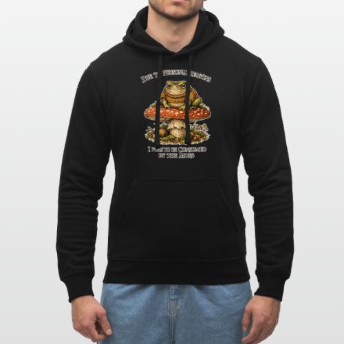 Frog Consumed by Moss Cottagecore Aesthetic - Stanley/Stella Drummer Unisex Organic Hoodie