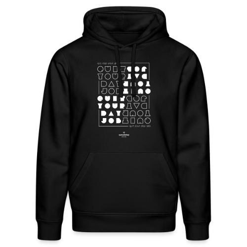 Quit upside white - Stanley/Stella Drummer Unisex Organic Hoodie