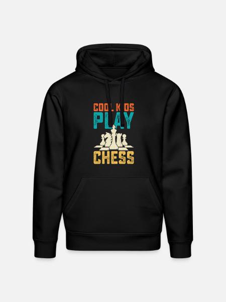 Cool Kids Play Chess - Stanley/Stella Drummer Unisex Organic Hoodie - black