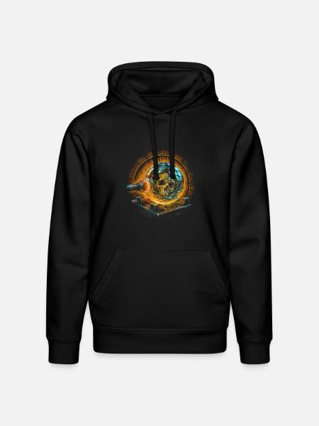 Glass Blowing - Stanley/Stella Drummer Unisex Organic Hoodie - black