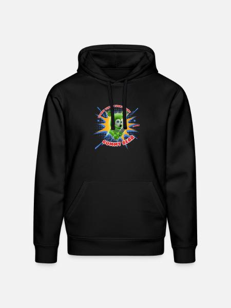 Funny Lucky Gummy Bear - Stanley/Stella Drummer Unisex Organic Hoodie - black