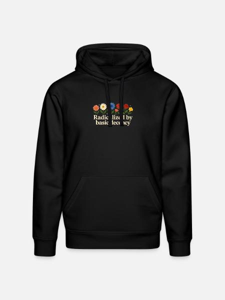 Radicalized By Basic Decency - Stanley/Stella Drummer Unisex Organic Hoodie - black