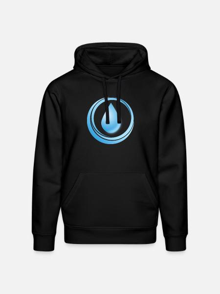 Water - Stanley/Stella Drummer Unisex Organic Hoodie - black