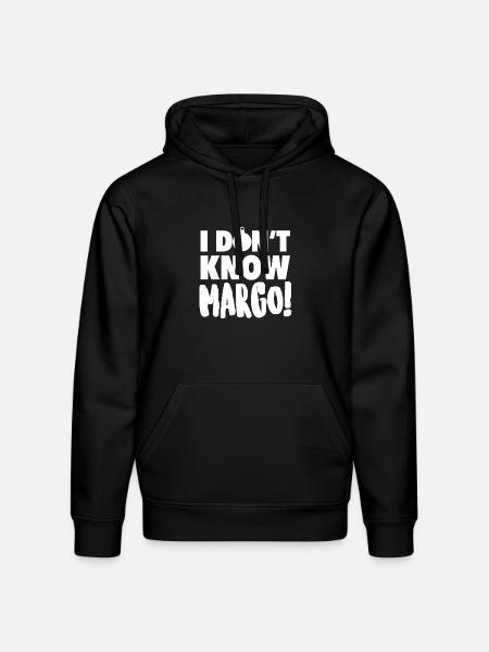 IDontKnowMargo Bold Text - Stanley/Stella Drummer Unisex Organic Hoodie - black