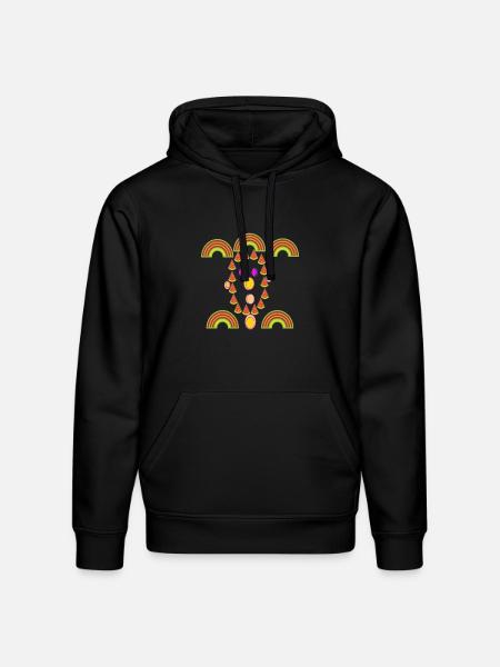 watermelon face - Stanley/Stella Drummer Unisex Organic Hoodie - black