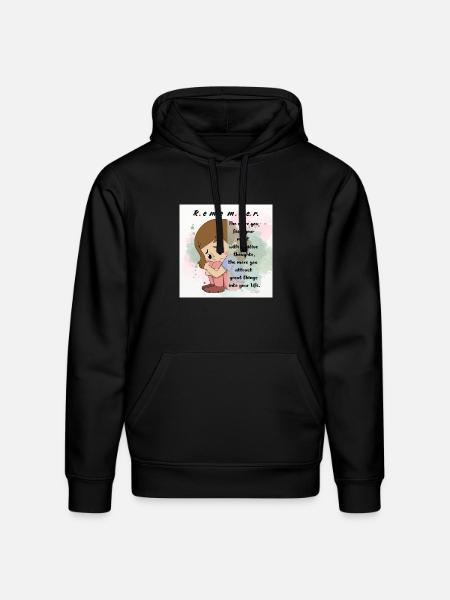 Positive Mindfulness Inspirational Design - Stanley/Stella Drummer Unisex Organic Hoodie - black