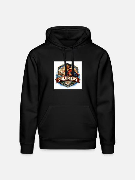 Seafaring Explorer Crest - Stanley/Stella Drummer Unisex Organic Hoodie - black