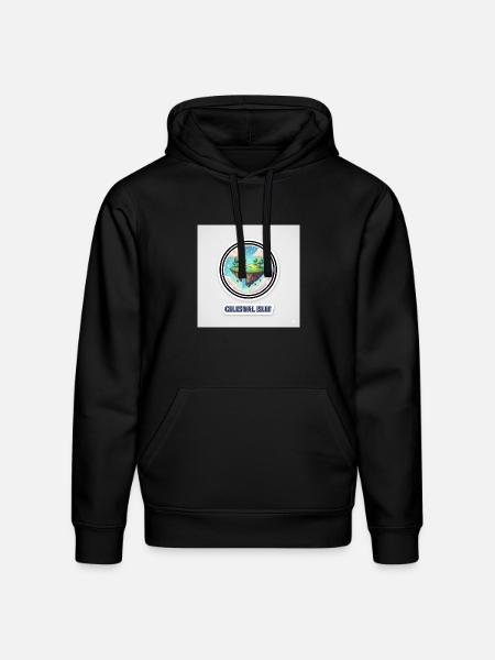 Celestial Islet - Stanley/Stella Drummer Unisex Organic Hoodie - black