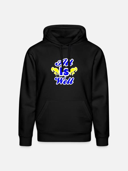 All Is Well - Stanley/Stella Drummer Unisex Organic Hoodie - black