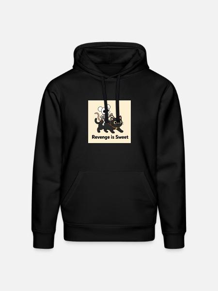 Revenge is Sweet Halloween Design - Stanley/Stella Drummer Unisex Organic Hoodie - black