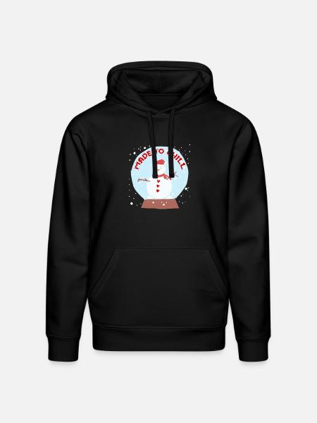 Snowman - Stanley/Stella Drummer Unisex Organic Hoodie - black