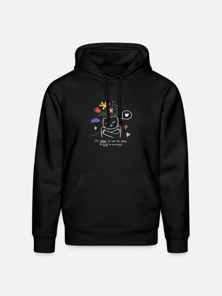 Kind Mind Bloom - Stanley/Stella Drummer Unisex Organic Hoodie - black