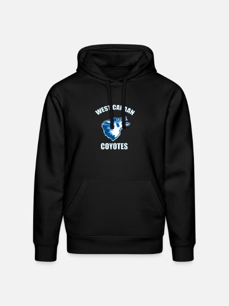West Canaan Coyotes - Stanley/Stella Drummer Unisex Organic Hoodie - black