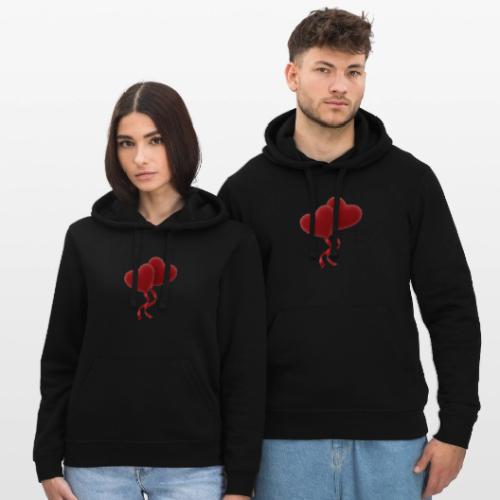 Two hearts together - Stanley/Stella Drummer Unisex Organic Hoodie