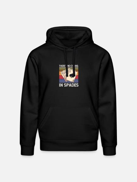 Spades Card Player Card Game - Stanley/Stella Drummer Unisex Organic Hoodie - black