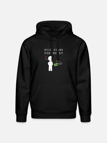 Money Meme Millennial Humor - Stanley/Stella Drummer Unisex Organic Hoodie - black