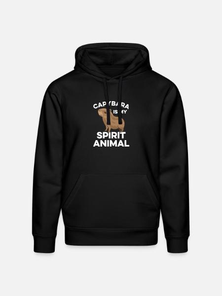 Capybara zoo animal design - Stanley/Stella Drummer Unisex Organic Hoodie - black