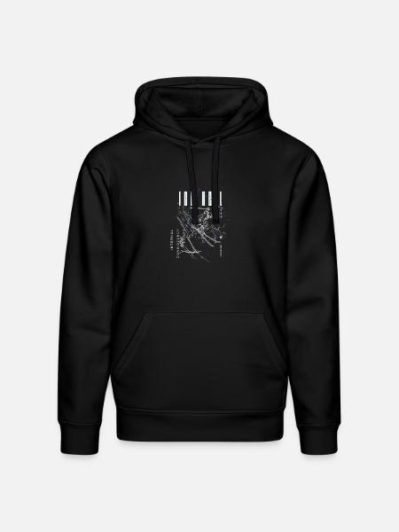 Neon Lightning Skeleton Circuit - Stanley/Stella Drummer Unisex Organic Hoodie - black