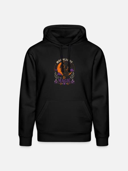 Moonlight & Magic Tshirt - Stanley/Stella Drummer Unisex Organic Hoodie - black