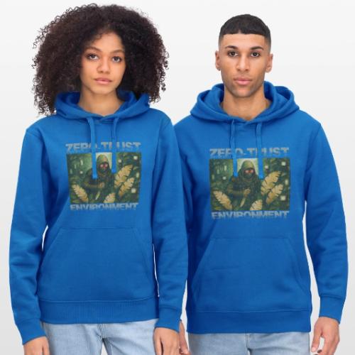 ZERO-TRUST (light lettering) - Stanley/Stella Drummer Unisex Organic Hoodie
