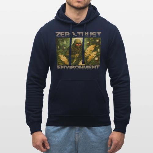 ZERO-TRUST (light lettering) - Stanley/Stella Drummer Unisex Organic Hoodie