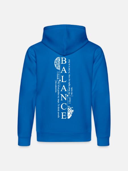 Balance Mind Graphic Tee - Stanley/Stella Drummer Unisex Organic Hoodie - royal blue
