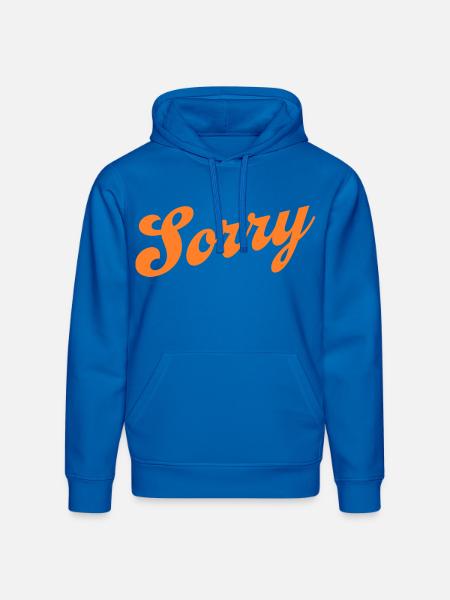 Sorry - Stanley/Stella Drummer Unisex Organic Hoodie - royal blue