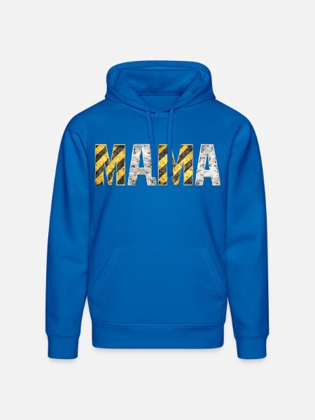Industrial Hazard Mama Letters - Stanley/Stella Drummer Unisex Organic Hoodie - royal blue