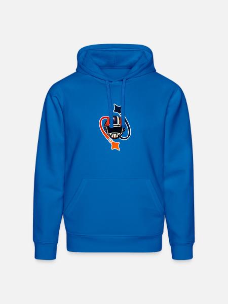 Patriotic Helmet Emblem - Stanley/Stella Drummer Unisex Organic Hoodie - royal blue