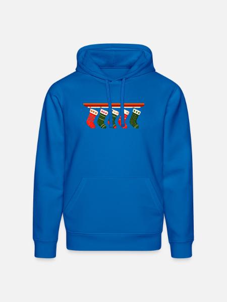 christmas socks t shirt design - Stanley/Stella Drummer Unisex Organic Hoodie - royal blue