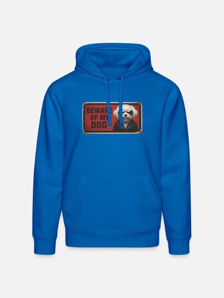 Beware of my dog - Stanley/Stella Drummer Unisex Organic Hoodie - royal blue