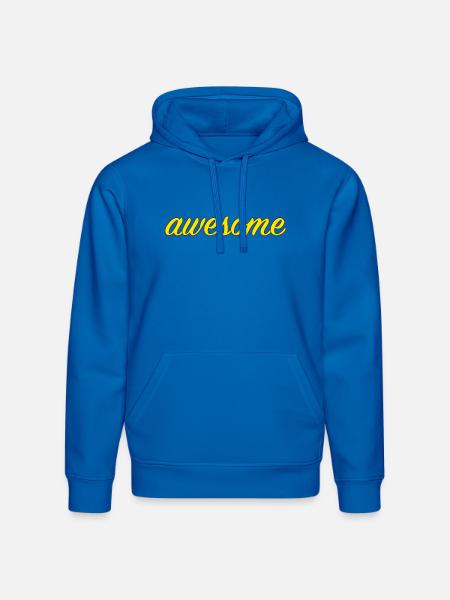Awesome - Stanley/Stella Drummer Unisex Organic Hoodie - royal blue
