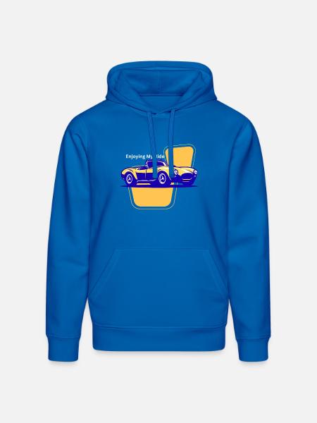 Enjoying_My_Ride - Stanley/Stella Drummer Unisex Organic Hoodie - royal blue