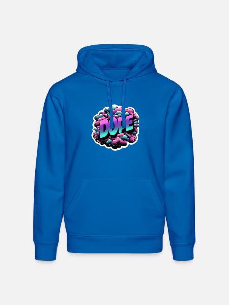 Dope Graffiti Cloud Burst - Stanley/Stella Drummer Unisex Organic Hoodie - royal blue