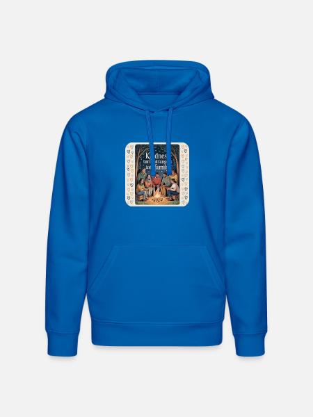 Kindness Celebrates Family Bonding - Stanley/Stella Drummer Unisex Organic Hoodie - royal blue