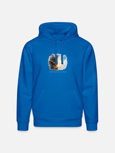 Fire and Sky Dichotomy - Stanley/Stella Drummer Unisex Organic Hoodie - royal blue