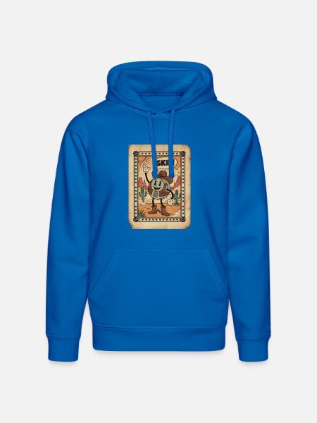 Desert Cowboy Skip Card - Stanley/Stella Drummer Unisex Organic Hoodie - royal blue