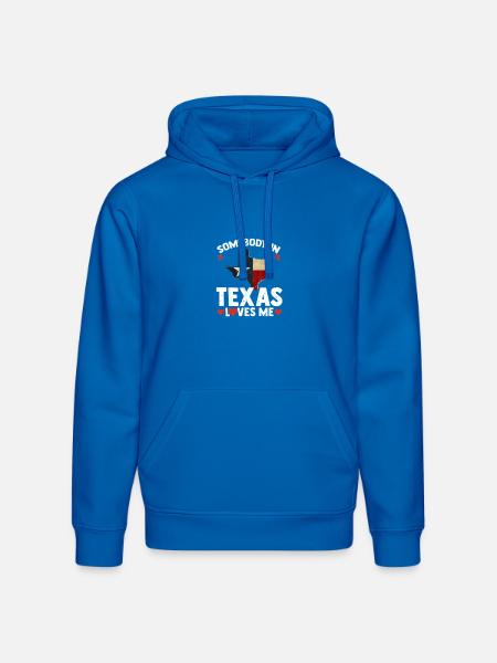 Somebody in Texas Loves Me - Stanley/Stella Drummer Unisex Organic Hoodie - royal blue