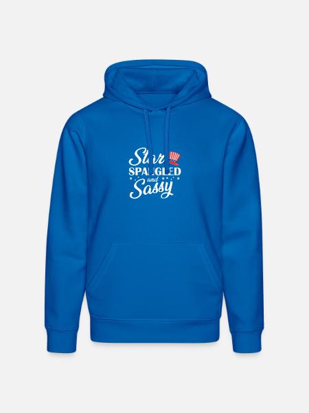 Star Spangled and Sassy - Stanley/Stella Drummer Unisex Organic Hoodie - royal blue