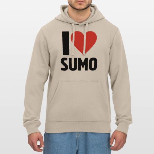I Love Sumo – Bold Minimalist Sumo Wrestling Fan - Stanley/Stella Drummer Unisex Organic Hoodie