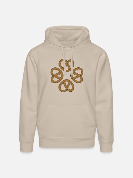 T-shirt pretzel - Stanley/Stella Drummer Unisex Organic Hoodie - dust