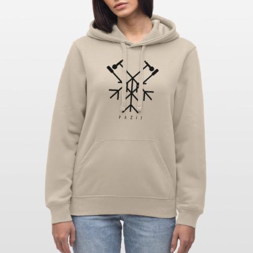Pazij Black Logo - Stanley/Stella Drummer Unisex Organic Hoodie