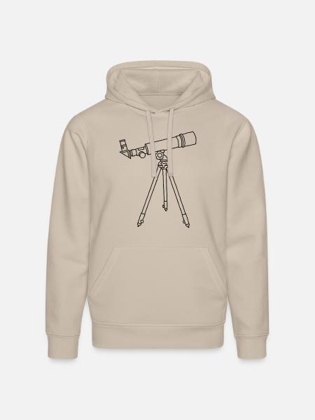 Telescope - Stanley/Stella Drummer Unisex Organic Hoodie - dust