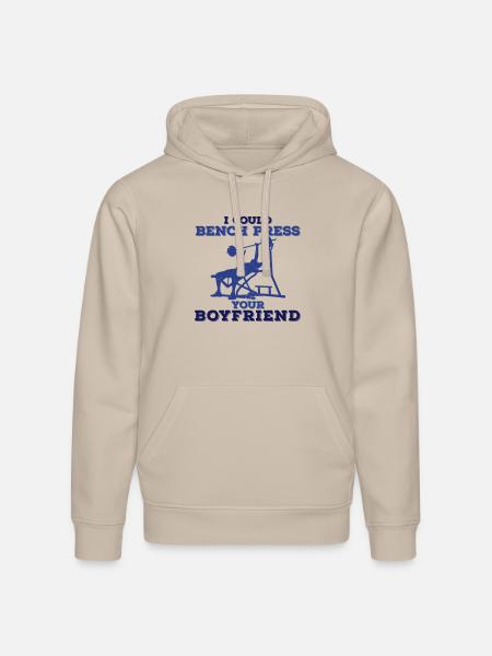 Bench Press - Stanley/Stella Drummer Unisex Organic Hoodie - dust